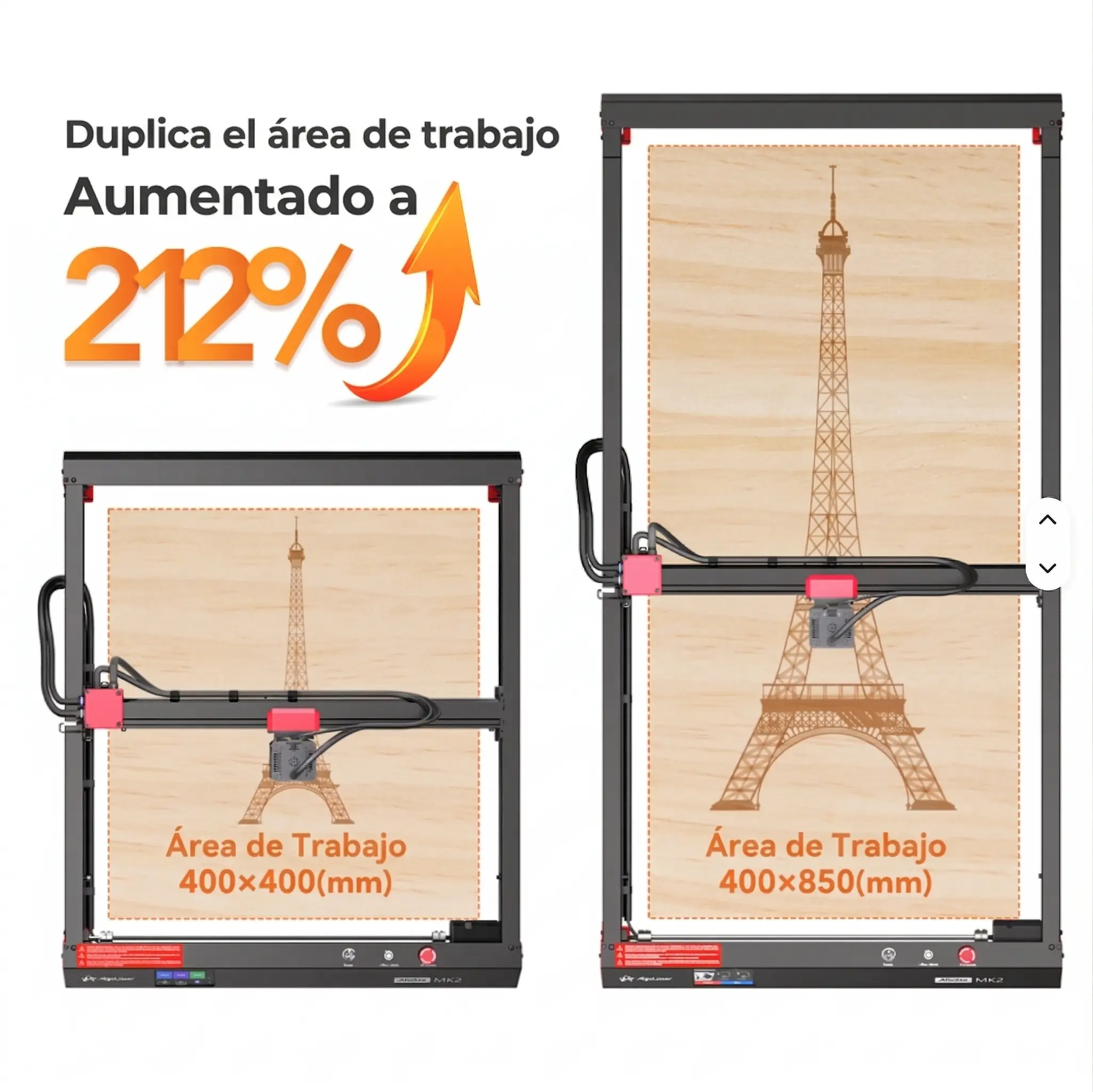 Kit de Extensión para Máquina de Grabado Láser AlgoLaser Alpha MK2